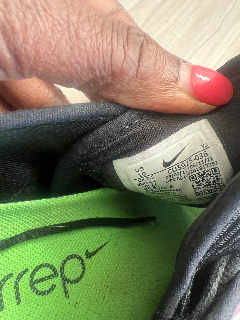 Nike SuperRep Go Training Shoes 10 Black/Pink Green gym Y2K sporty workout - Picture 10 of 11